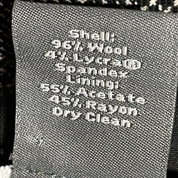 ANN TAYLOR Women 96% Wool Seasonless Pencil Skirt Ruffle Trim Plaids Size 4 - Picture 6 of 6